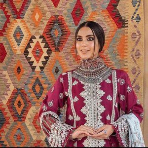 Traditional Handmade Choker With Glass Stones, Tribal Necklace,Vintage Necklace